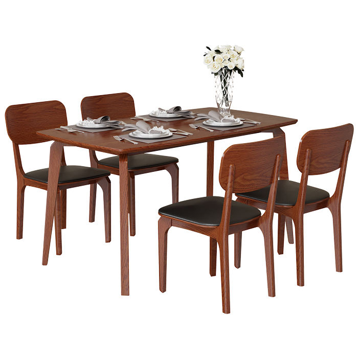 Bộ Bàn Ghế Ăn Gia Đình BA504B-GA504