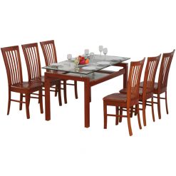 Bàn ăn gỗ tự nhiên Hòa Phát TB09