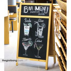 Bảng Menu Hai Mặt Đứng Cavanas