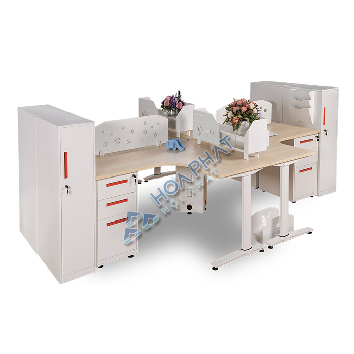 Module Bàn làm việc 4 chỗ Hòa Phát UNMD03CS3