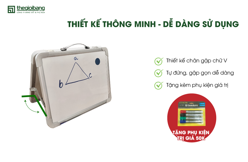 Bảng hai mặt KIDMATE- Thiết kế thông minh