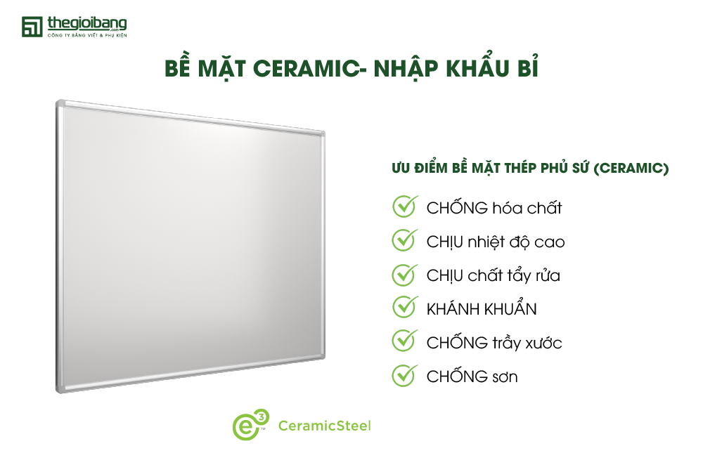 Đặc điểm bề mặt Ceramic
